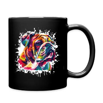 Dog Dog Art Graffiti - Full Colour Mug - black - Right