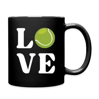 Amateur de tennis - Mug uni - noir - Droite