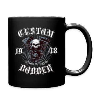Bobber Chopper Motorcycle Design - Full Colour Mug - black - Right