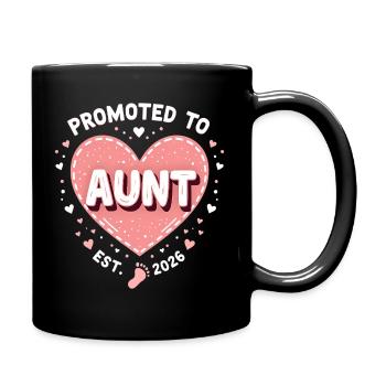 Tante 2026 Tante 2026 Befördert zu Tante 2026 - Tasse einfarbig - Schwarz - Rechts