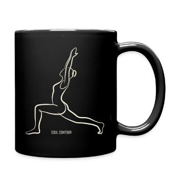 SOUL CONTOUR - Virabhadrasana - Tasse einfarbig - Schwarz - Rechts