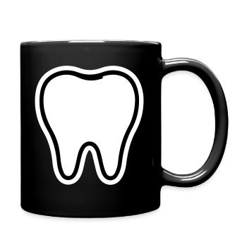 Tooth Symbol - Full Colour Mug - black - Right