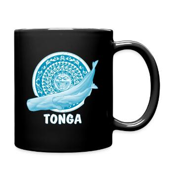 Cachalolots et masque tiki - Mug uni - noir - Droite