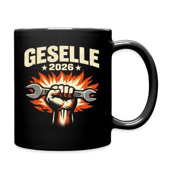 Journeyman 2026 journeyman's examination passed - Full Colour Mug - black - Right