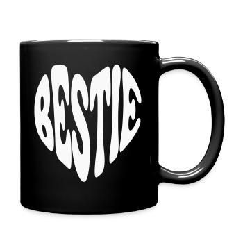 Cœur de meilleure amie - Couleur personnalisable - Mug uni - noir - Droite