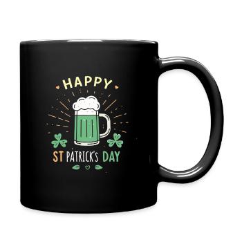 Verre Saint Patrick Festif - Mug uni - noir - Droite