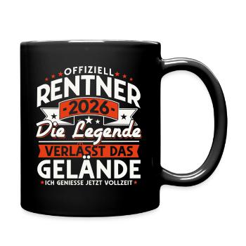 Retraités 2026 - La légende quitte le site - Mug uni - noir - Droite