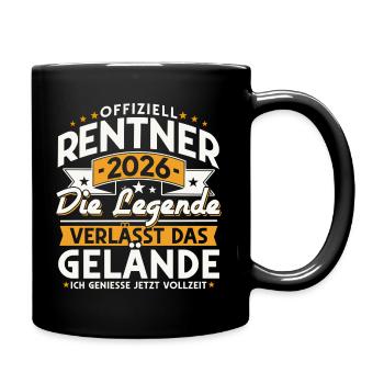 Retraités 2026 - La légende quitte le site - Mug uni - noir - Droite