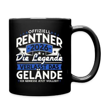 Retraités 2026 - La légende quitte le site - Mug uni - noir - Droite