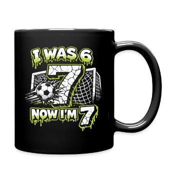 67 Cadeau d’anniversaire de Six Sept Football Boy - Mug uni - noir - Droite