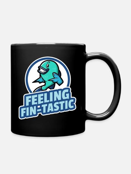 Feeling fin-tastic - Full Colour Mug - black