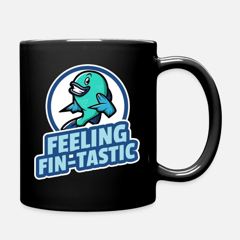 Fin-tastisch fühlen - Tasse einfarbig - Schwarz