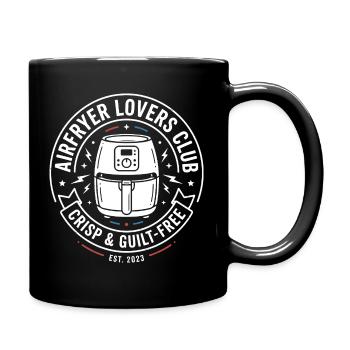 Airfryer Lovers Club Crisp Guilt Free - Tasse einfarbig - Schwarz - Rechts
