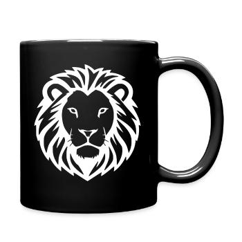 Lion Blanc Lion Head Gift Cat Lover - Mug uni - noir - Droite