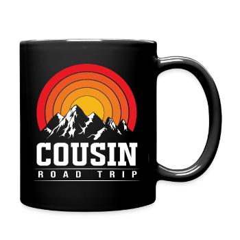 Cousin Road-trip - Tasse einfarbig - Schwarz - Rechts