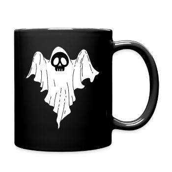 Crâne de fantôme - Mug uni - noir - Droite