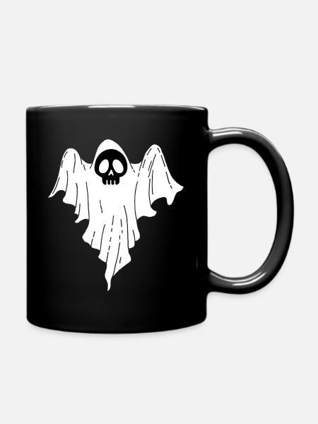 Crâne de fantôme - Mug uni - noir