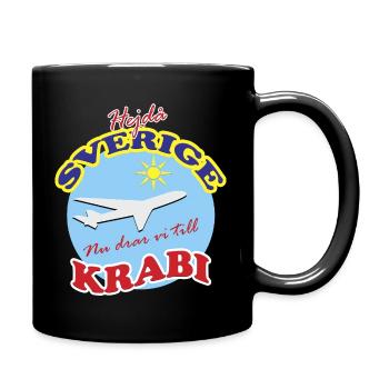 Goodbye Sweden – Let's go to Krabi - Full Colour Mug - black - Right