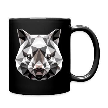 Wombat Australien Beuteltier Süßer Wombat - Tasse einfarbig - Schwarz - Rechts