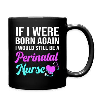 Obgyny Obstetrics Midwife - Full Colour Mug - black - Right