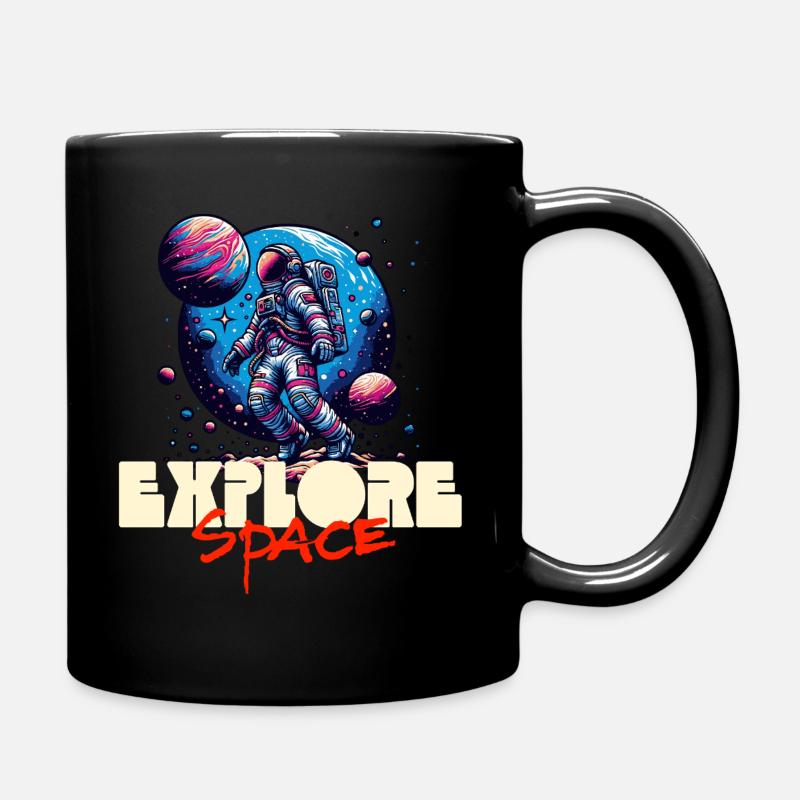 Explorer Space Astronaut - Mug uni - noir