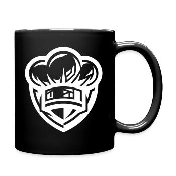 Cuisinage de l’icône du chapeau de chef - Mug uni - noir - Droite