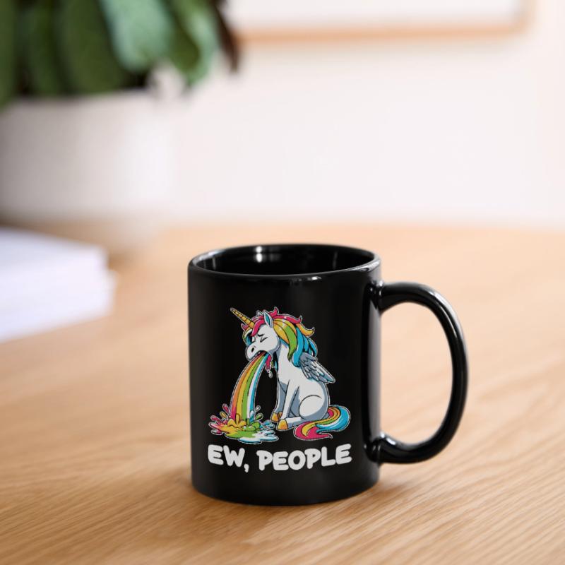 Rainbow Unicorn Spits Rainbow Full Colour Mug