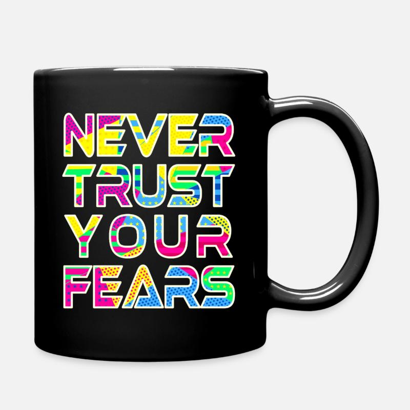 Never Fears W - Full Colour Mug - black