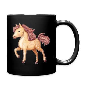 Cute Horse - Full Colour Mug - black - Right