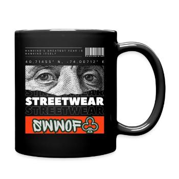 Menschheitstrauma Streetwear Kollage - Tasse einfarbig - Schwarz - Rechts