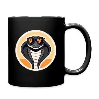 Cobra Soleil Retro - Mug uni - noir - Droite