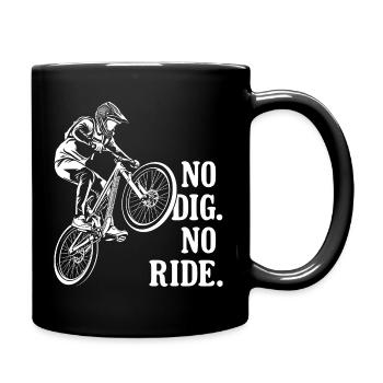 BMX Dirt Jump No Dig No Ride Bike Jump - Mug uni - noir - Droite