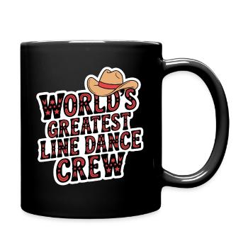 Weltbeste Line Dance Crew - Tasse einfarbig - Schwarz - Rechts