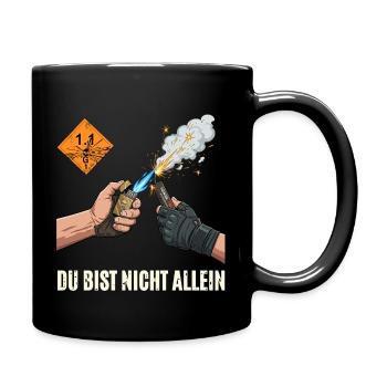 Pyro Bruder - Tasse einfarbig - Schwarz - Rechts