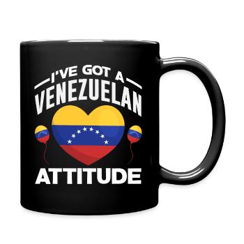 Venezuela Flagge Stolz & Heimat Venezuela - Tasse einfarbig - Schwarz - Rechts