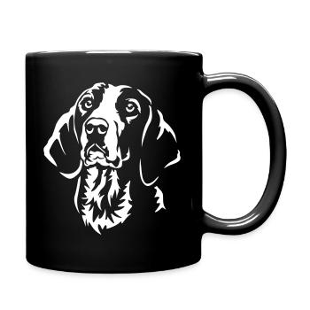 Finnish Hound Head "Black Edition" - Full Colour Mug - black - Right