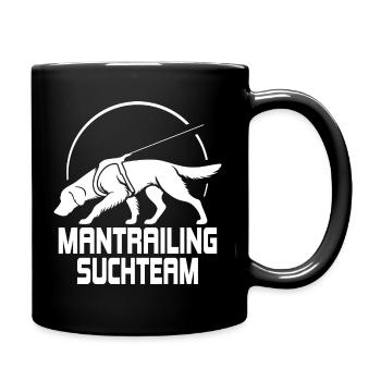 Golden Retriever Mantrailing Suchteam Hunde Hund - Tasse einfarbig - Schwarz - Rechts