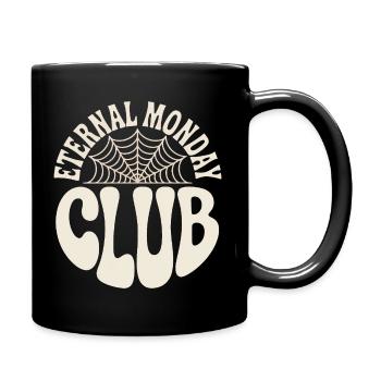 Emerald Monday Club-Logo - Tasse einfarbig - Schwarz - Rechts