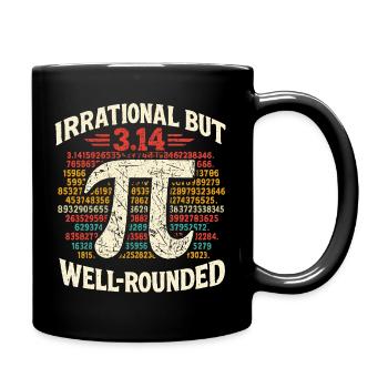 Conception irrationnelle mais complète des mathématiques du Pi Day - Mug uni - noir - Droite