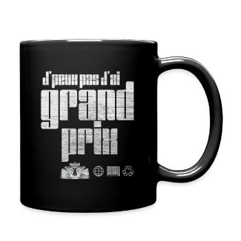 I can't, I have Grand Prix – grunge - Full Colour Mug - black - Right