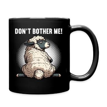Don't Bother Me Sheep Sheep Shepherd Sheep Holder - Full Colour Mug - black - Right