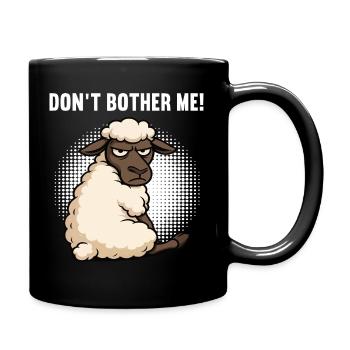 Don't Bother Me Sheep Sheep Shepherd Sheep Holder - Full Colour Mug - black - Right