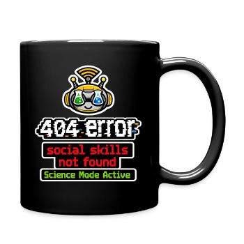 Science Bot: Active Mode - Full Colour Mug - black - Right