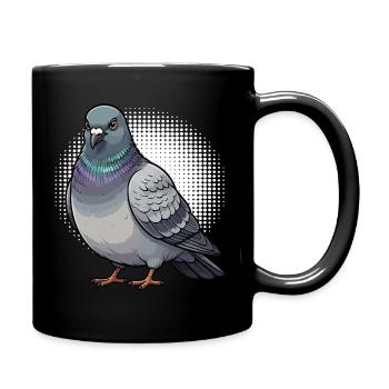 Pigeon pigeons pigeon fancier pigeon fancier - Full Colour Mug - black - Right