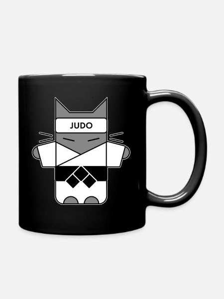 Judo Cat - Mug uni - noir