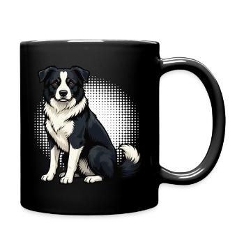 Border Collie Collie Owner Collie Lover - Full Colour Mug - black - Right