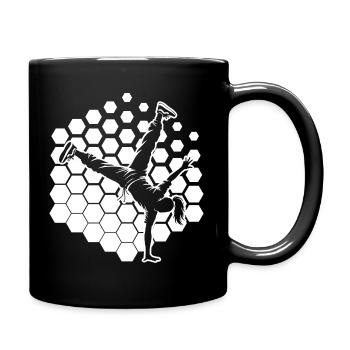 Break Dance Geschenkidee für eine Hip-Hop-Tänzerin - Tasse einfarbig - Schwarz - Rechts
