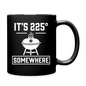 Humor Barbecue Grill Papa | BBQ-Master-Geschenk - Tasse einfarbig - Schwarz - Rechts