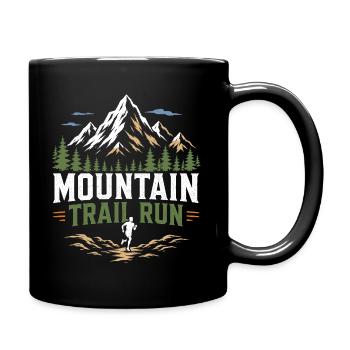 Course de montagne - Mug uni - noir - Droite