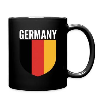 Germany Shield Flag Design - Full Colour Mug - black - Right